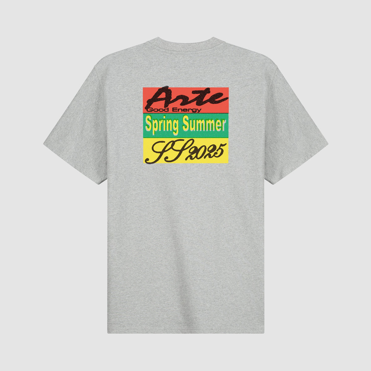 T-shirt à imprimé multicolore - Gris