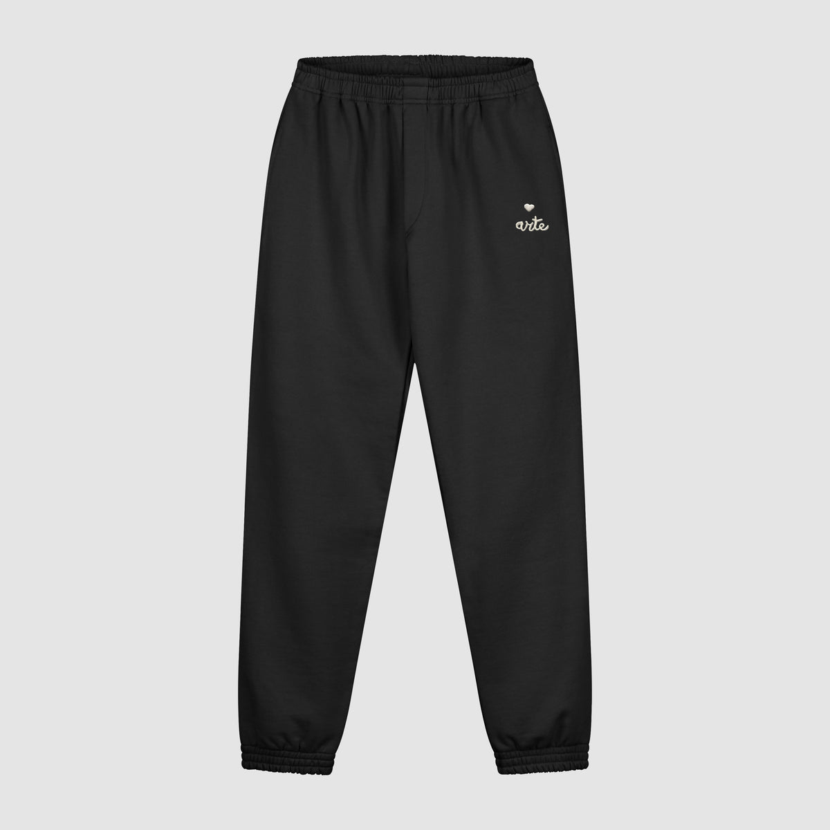 Pantalon de survêtement avec logo en forme de cœur - Noir
