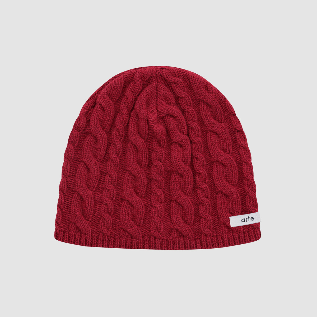 Bonnet tressé - Rouge