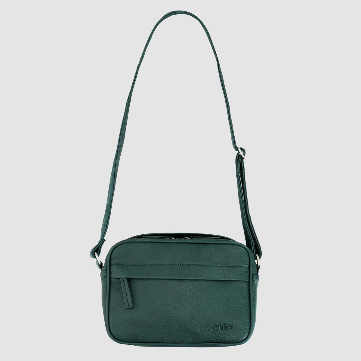 Sac en cuir texturé - Vert
