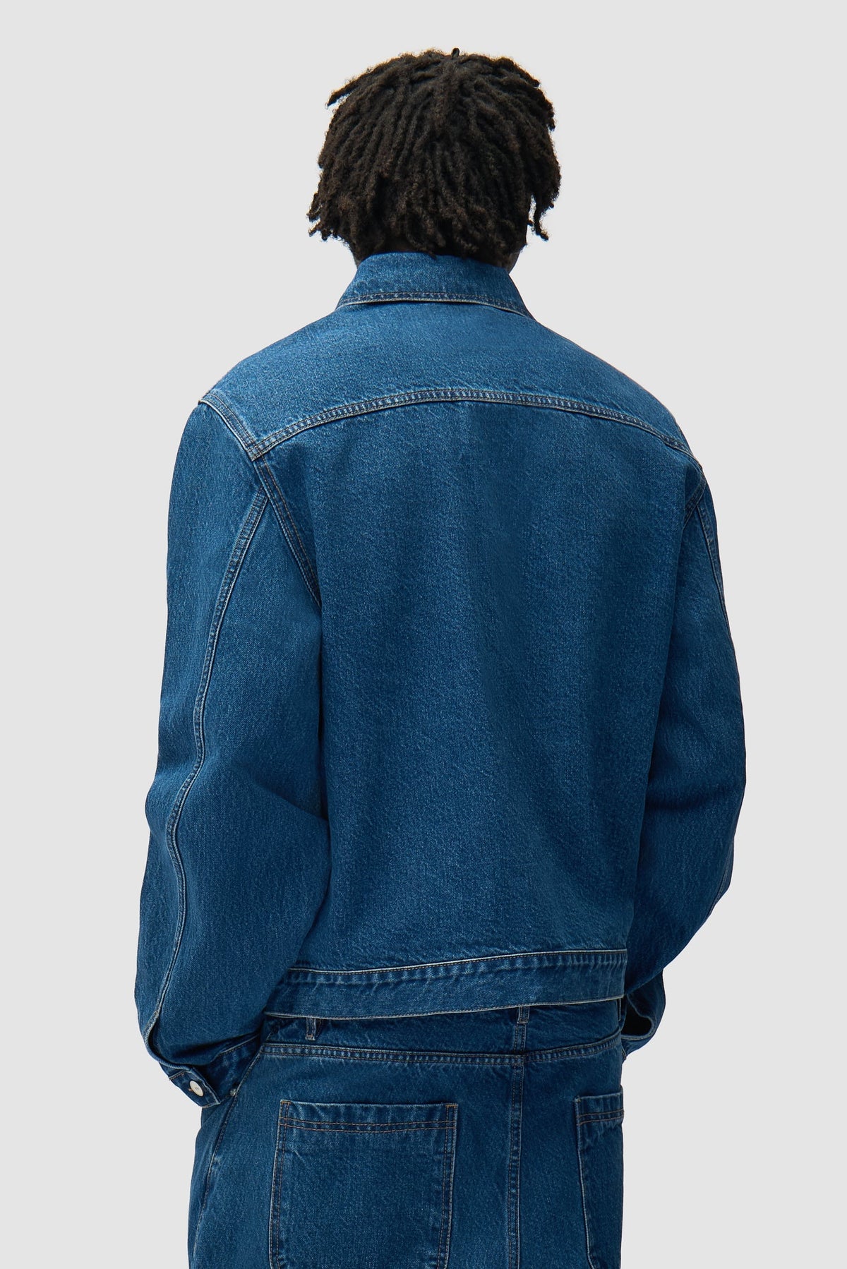 Veste en denim à poche pliée - Denim brut