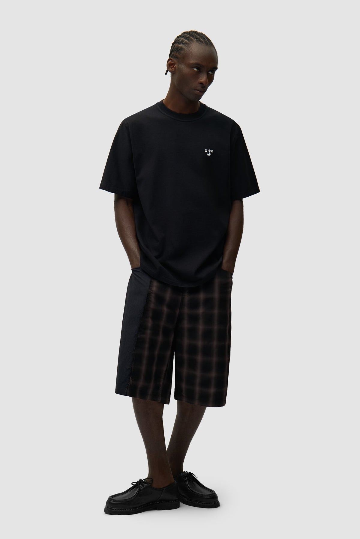 T-shirt avec logo en forme de cœur - Noir