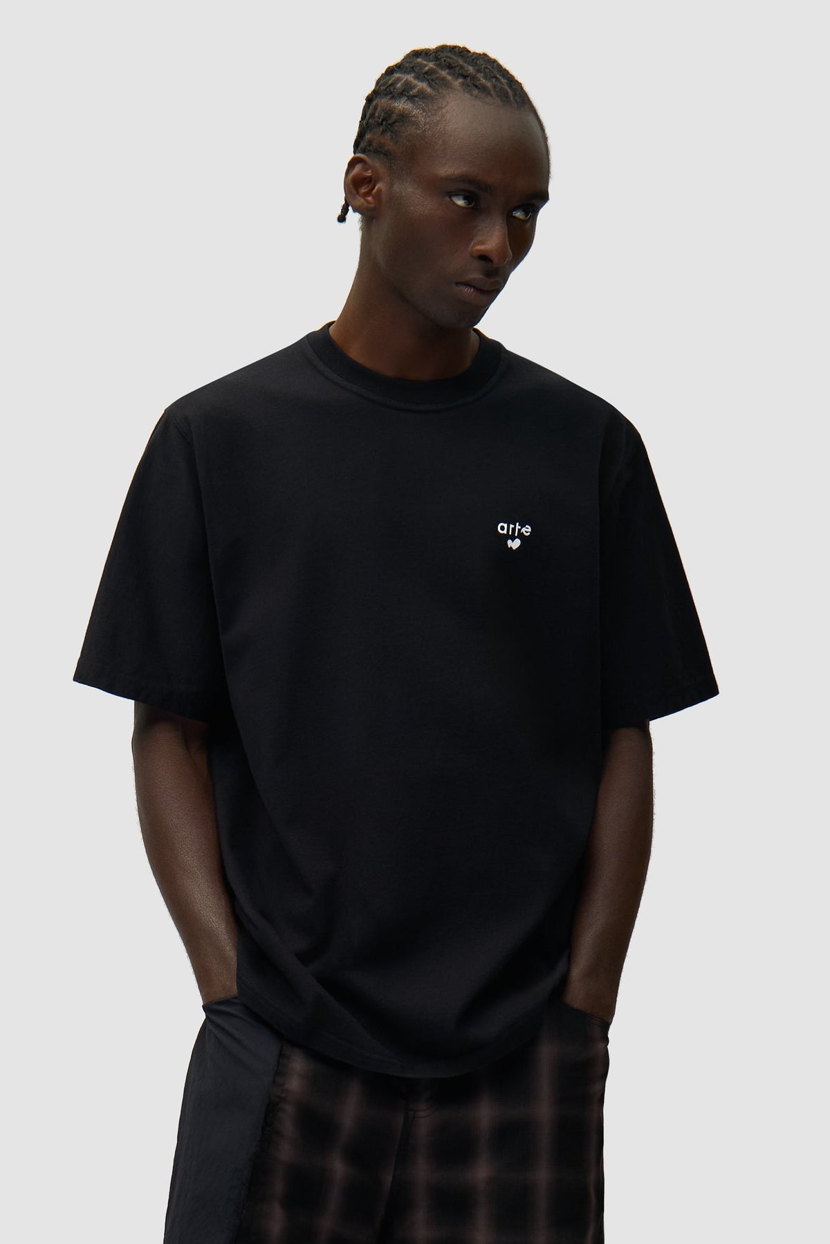 T-shirt avec logo en forme de cœur - Noir