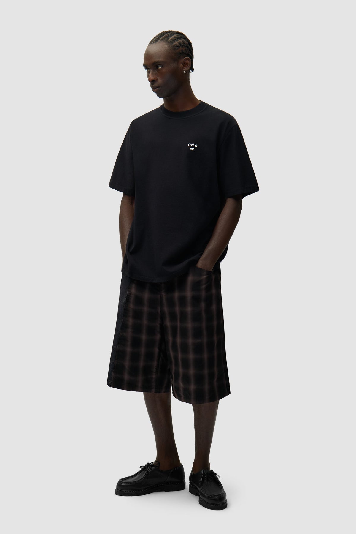 T-shirt avec logo en forme de cœur - Noir