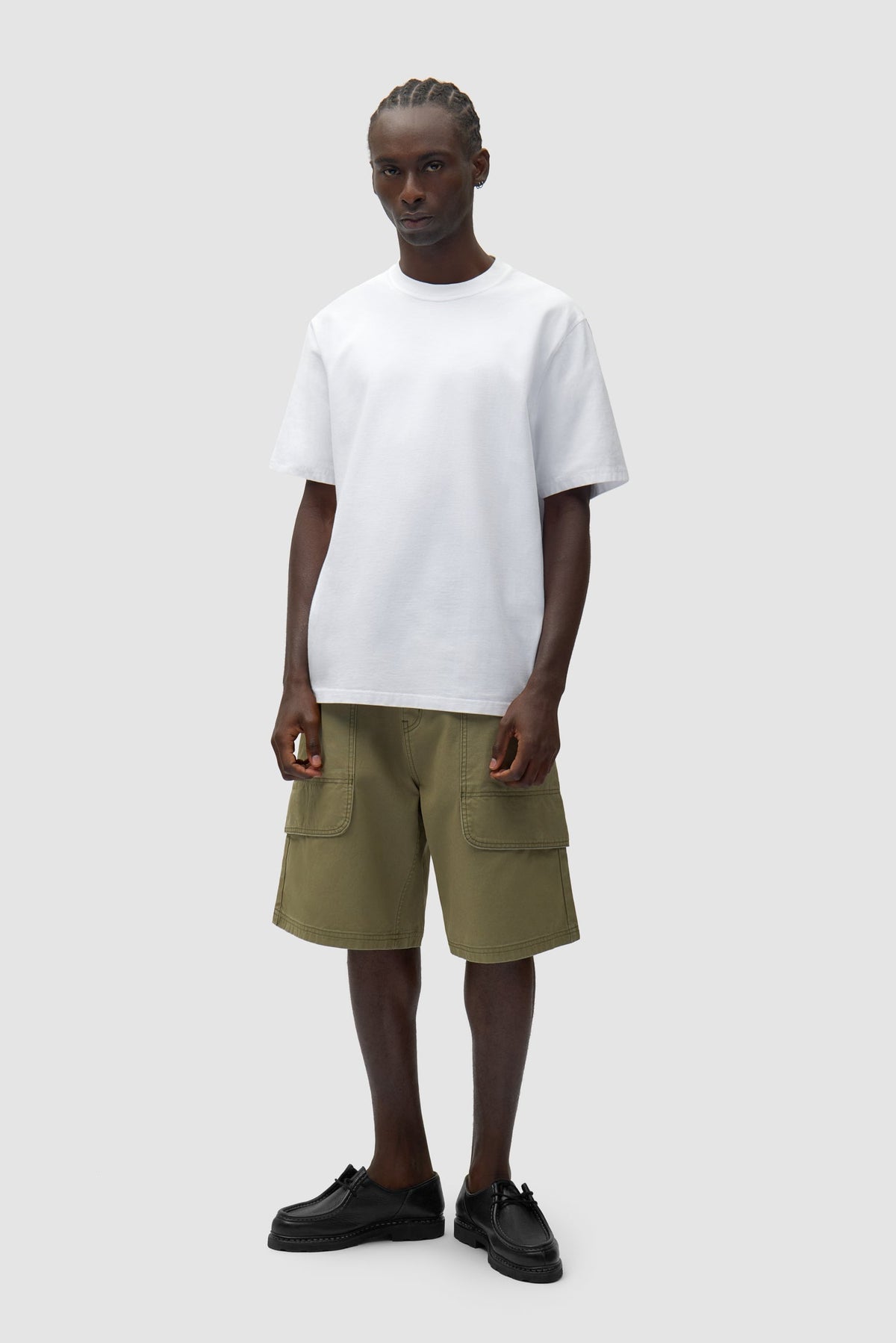 T-shirt à dos imprimé abstrait - Blanc