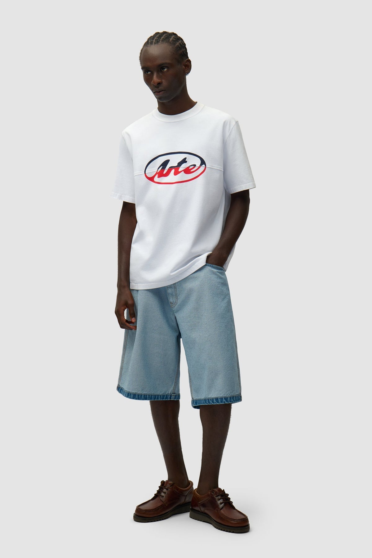 Short en jean Inside/Out - Denim Bleach