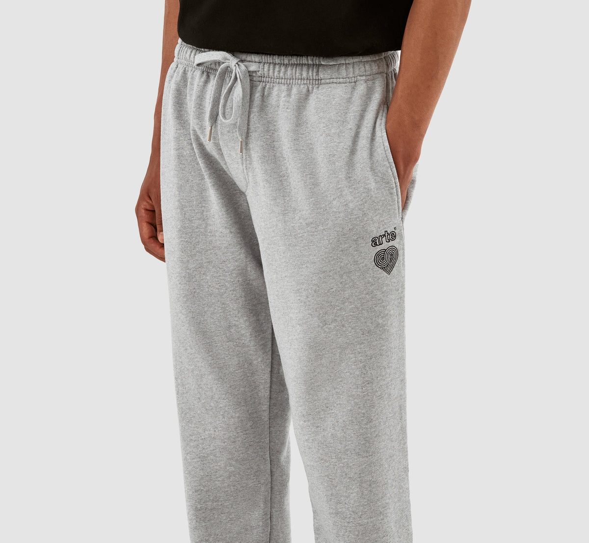 Pantalon avec logo en forme de cœur de Tristian - Gris
