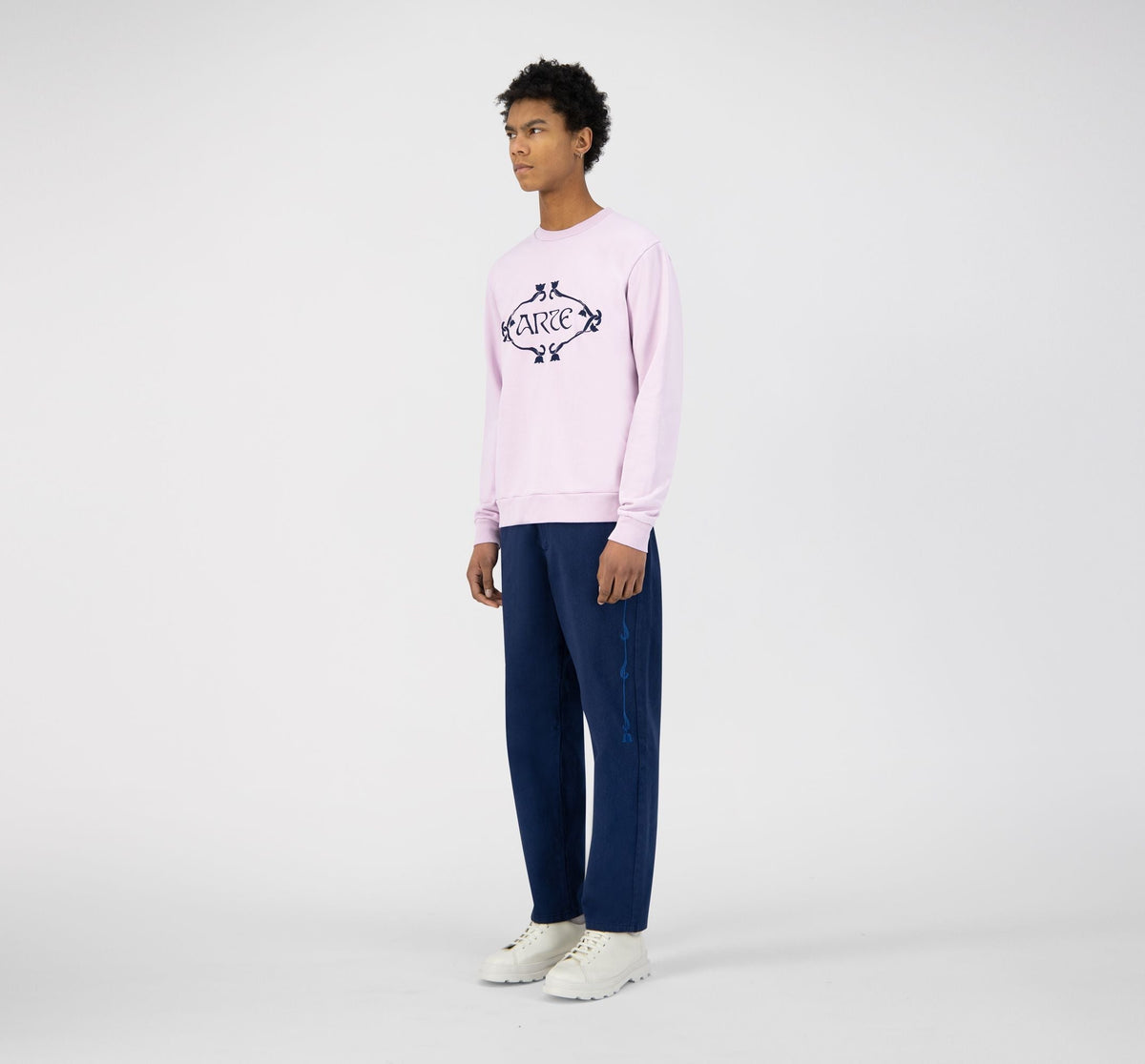 Pull Orna avec logo Castel - Rose