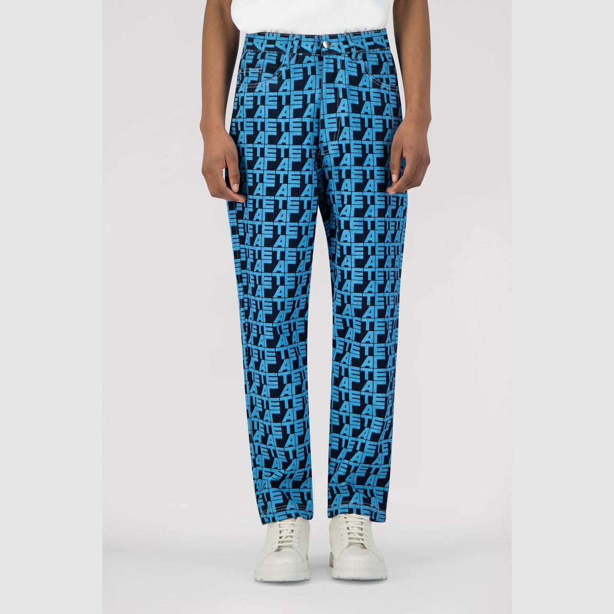 Pantalon en jean allover - Denim imprimé