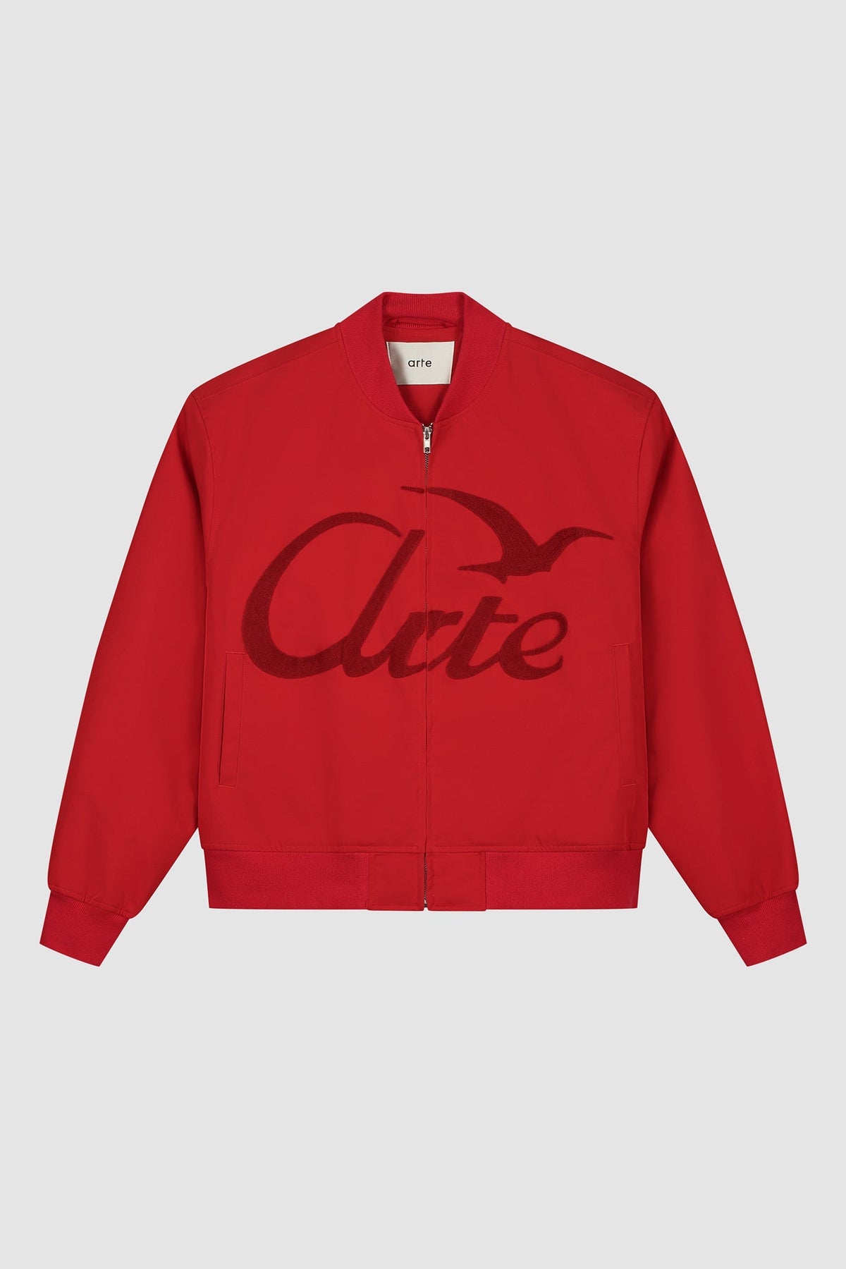 Logo Bird Bomber Jacket - Rouge