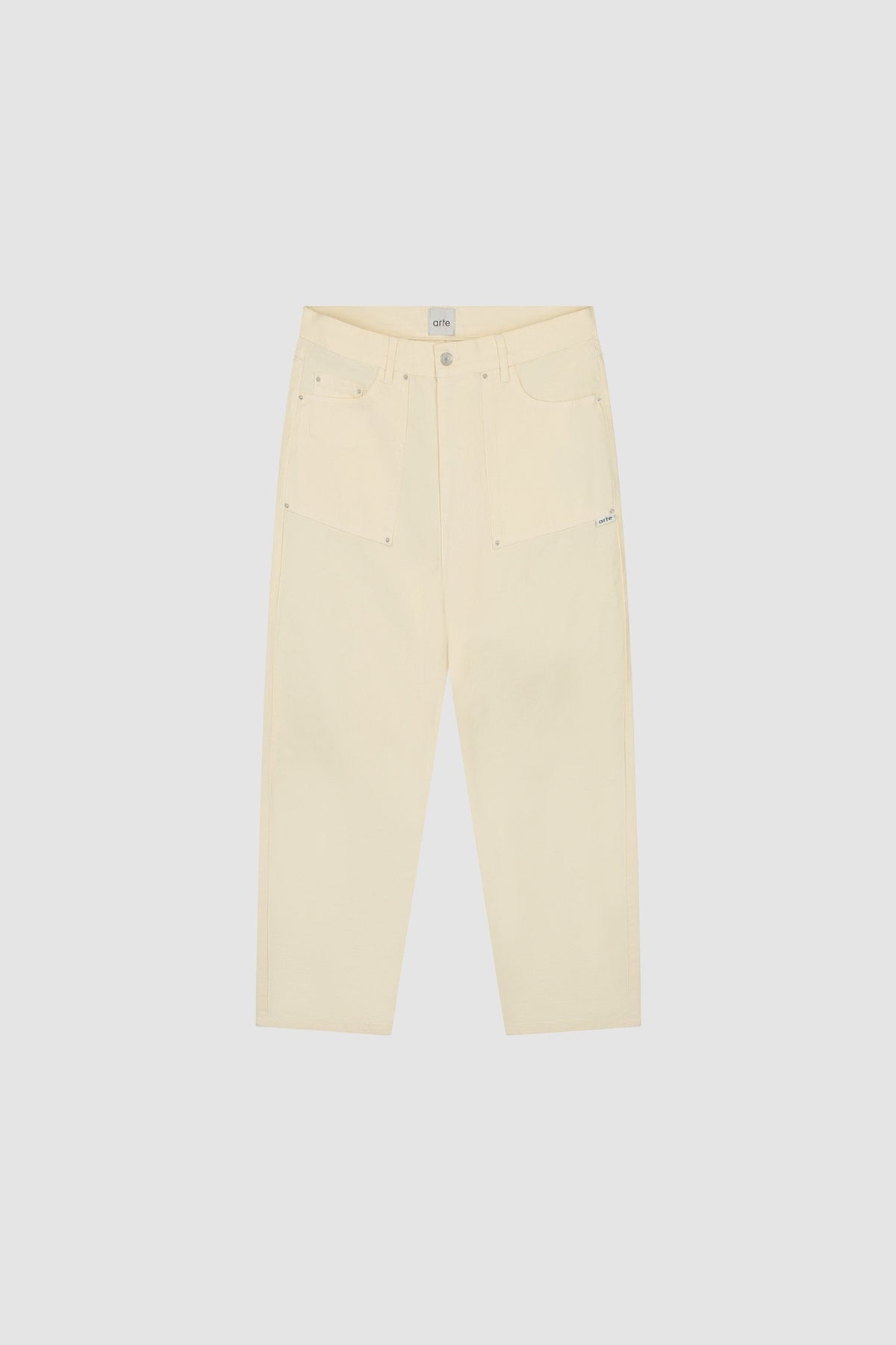 Pantalon en tissu Ripstop - Crème