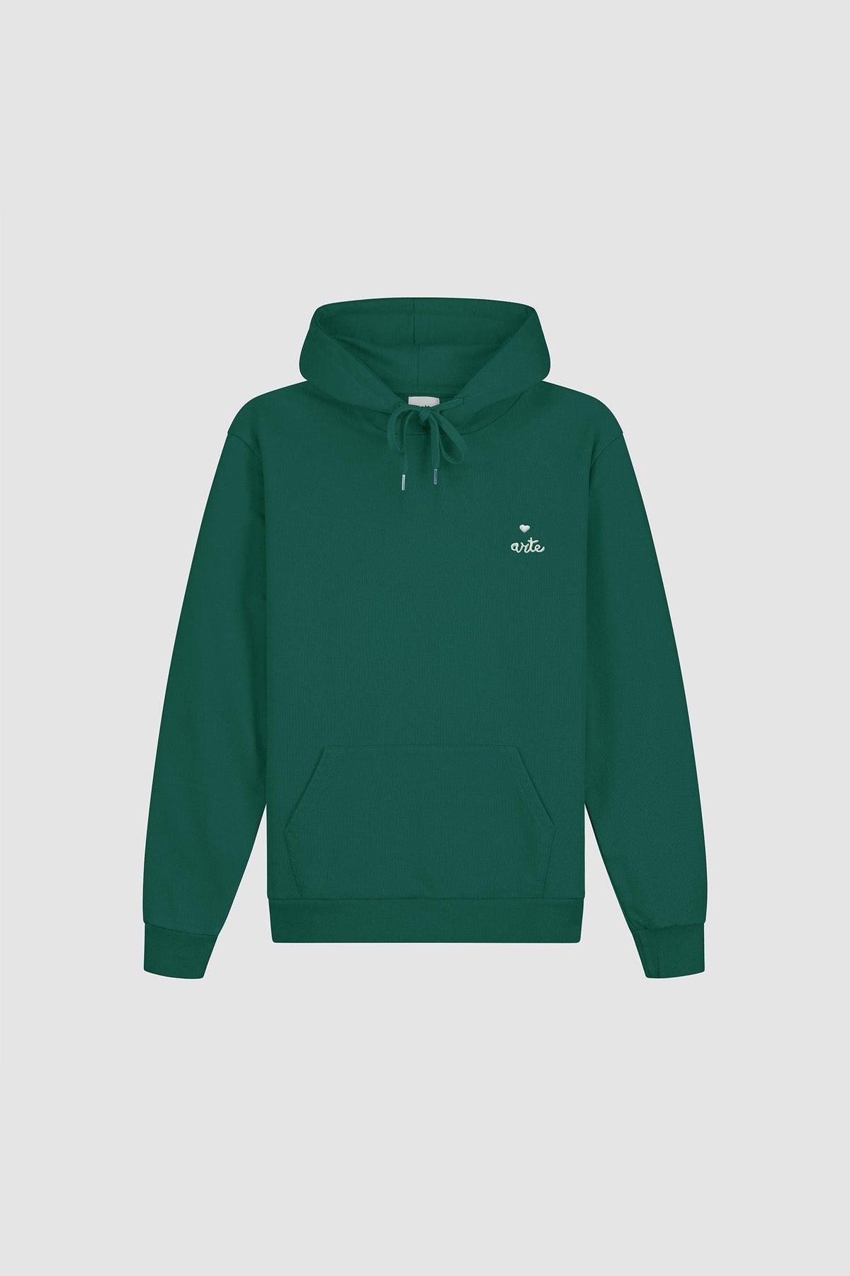 Sweat à capuche avec logo en forme de cœur - Vert