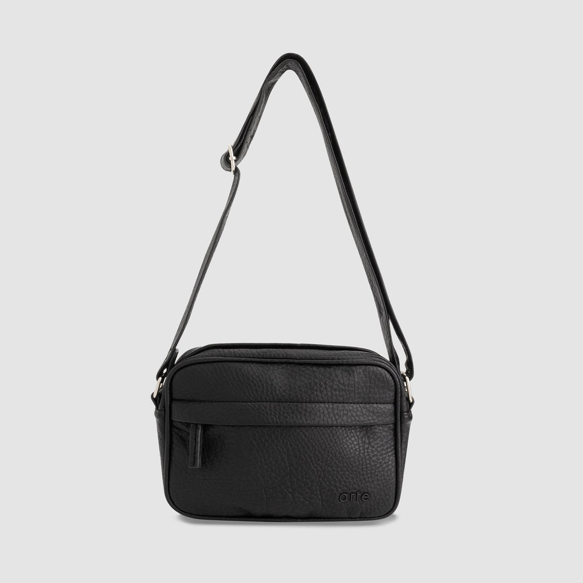 Sac en cuir texturé - Noir